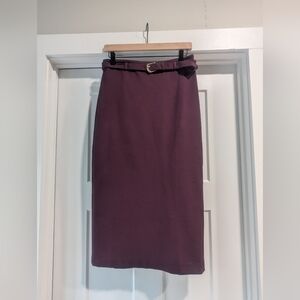 Ann Taylor Rich Purple Pencil Skirt
